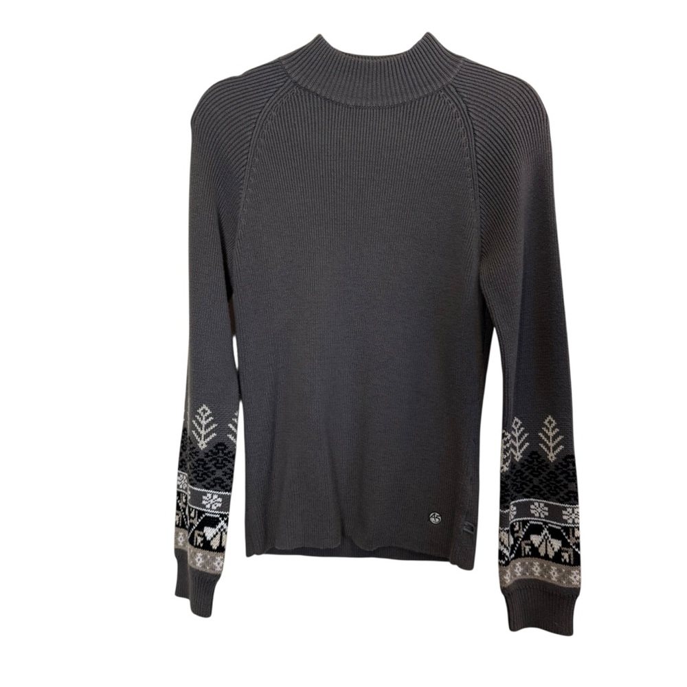 The North Face Women’s A5 Series Gray Fair Isles Style Sweater Sz M